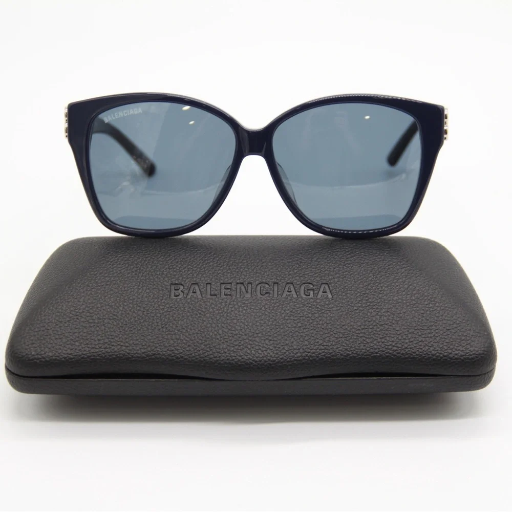 NEW BALENCIAGA BB0135SA 004 BLUE WOMEN SUNGLASSES BALENCIAGA BB0135S - Picture 3 of 13